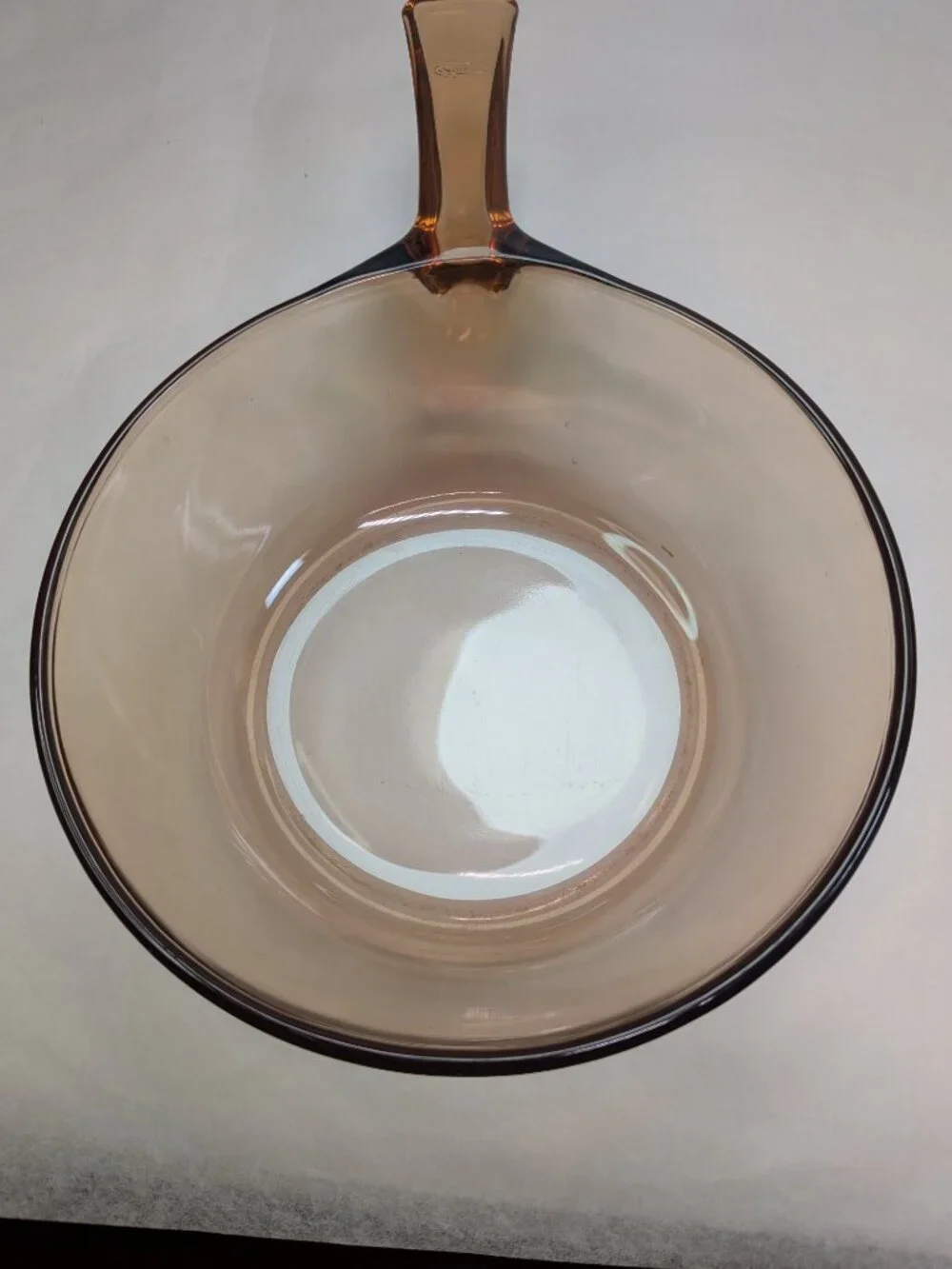 Vintage Visions Amber Glass 0.5L Saucepan & Lid Petit Pot V-0.5-B matching lid